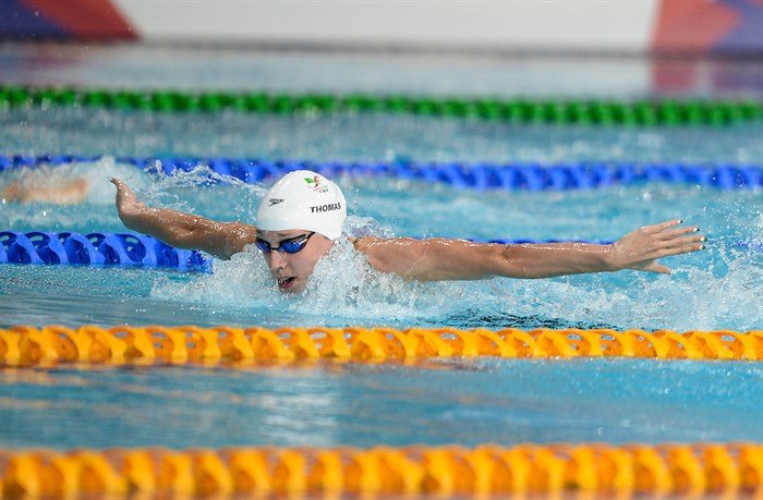 Alys Thomas swimming