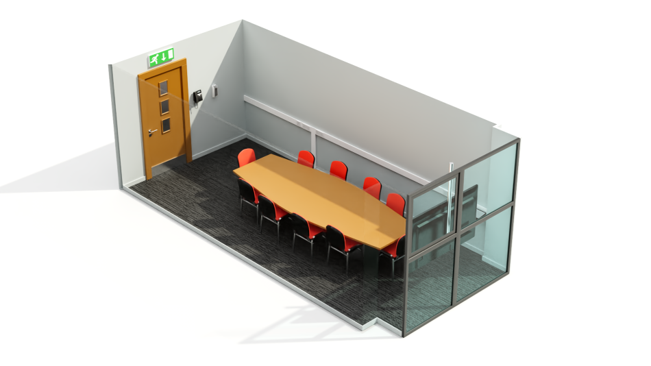 Sophia 3 set up in a boardroom style.