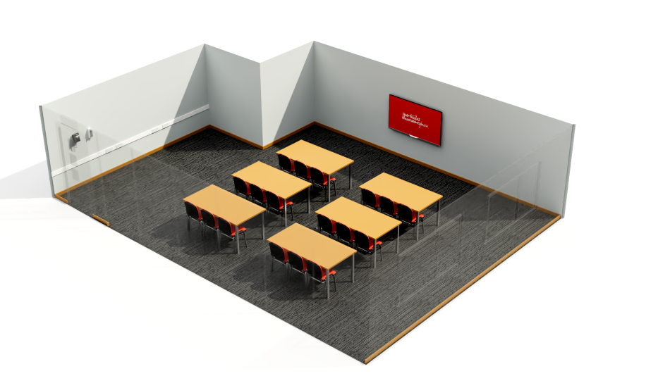 Bute 1 set up in a classroom layout