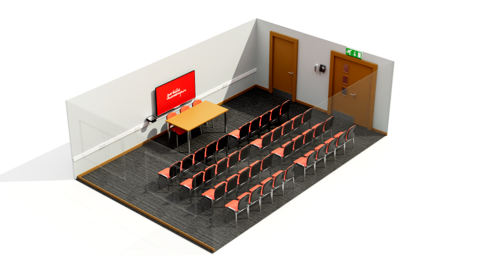 Bute 2 set up in theatre layout