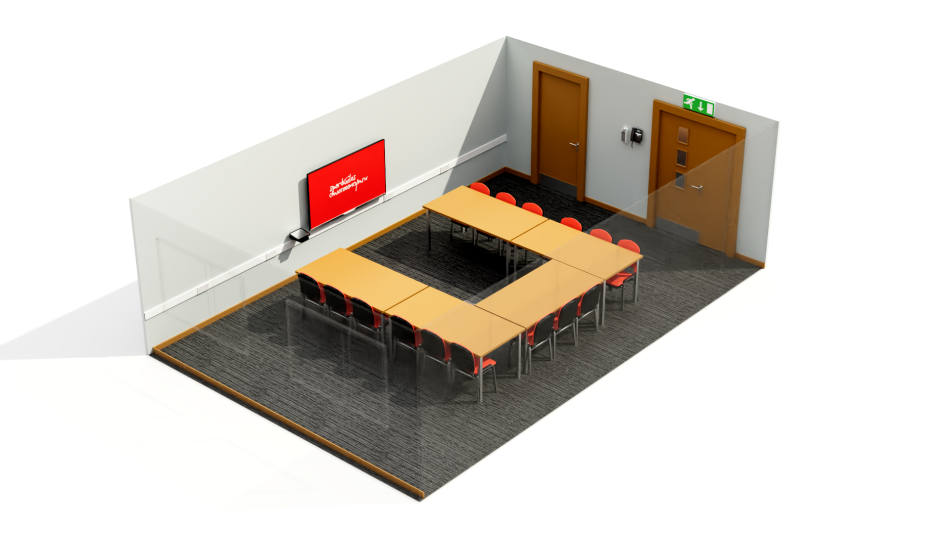 Bute 2 set up in u shape layout