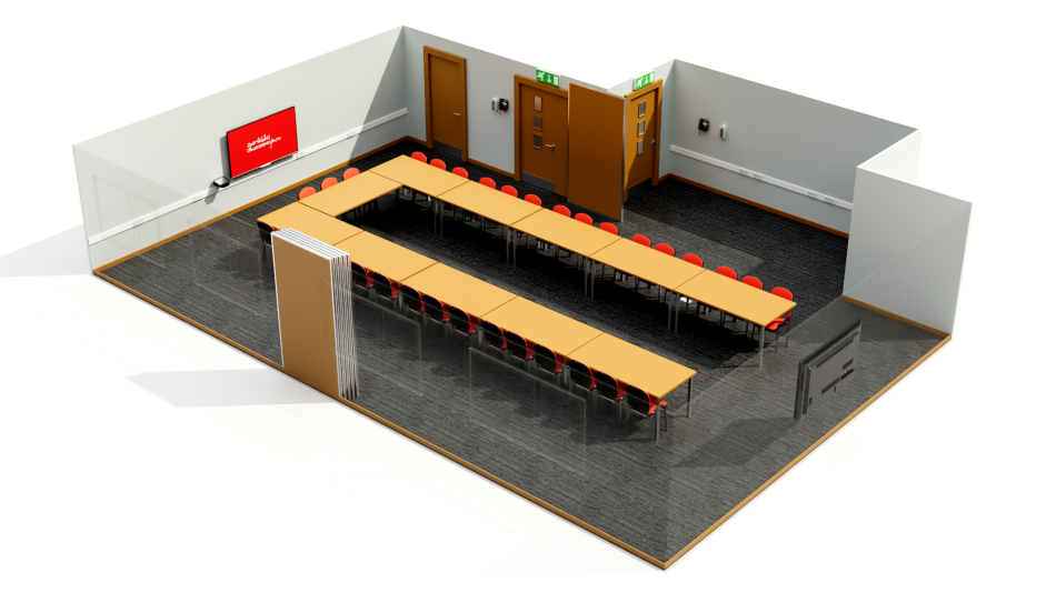 Bute suite set up in u shape layout