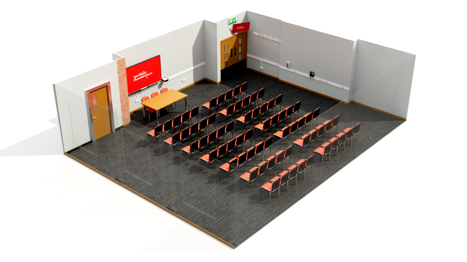 Jubilee suite set up in theatre layout