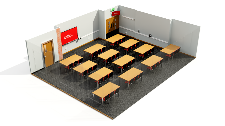 Jubilee suite set up in classroom layout