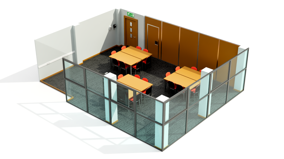 Sophia 1 set up in cabaret layout
