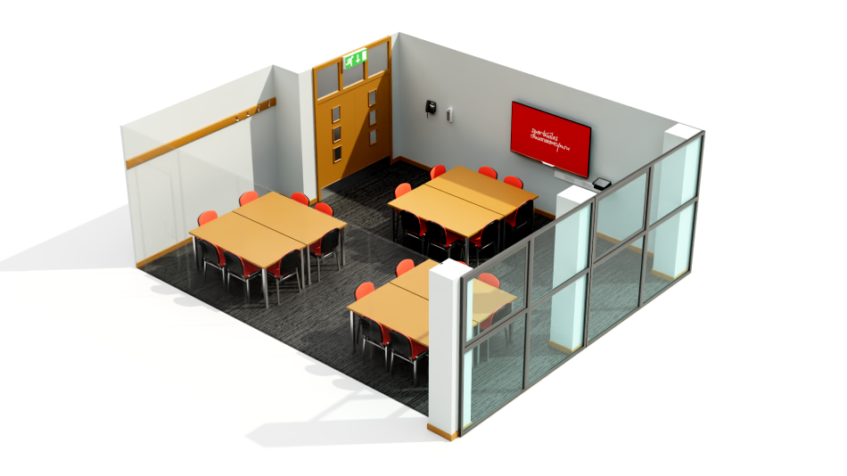 Sophia 2 set up in cabaret layout