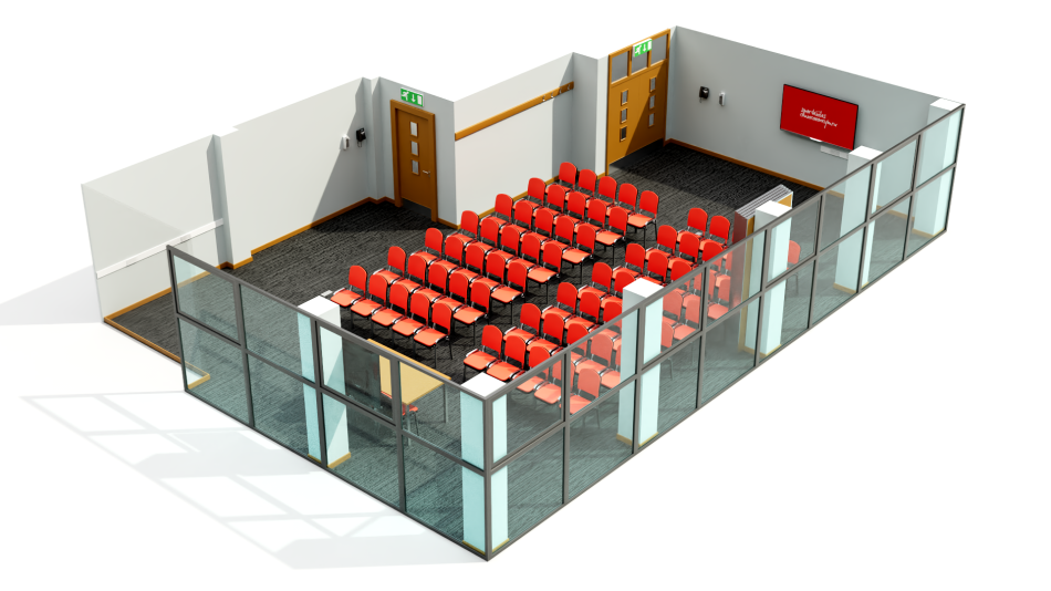 Sophia suite set up in theatre layout