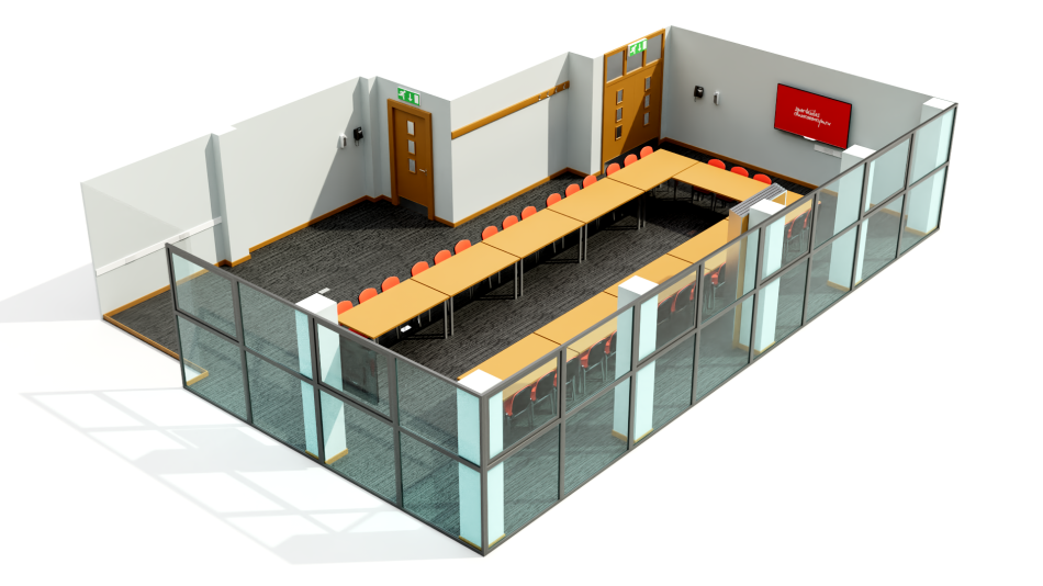 Sophia suite set up in u shape layout