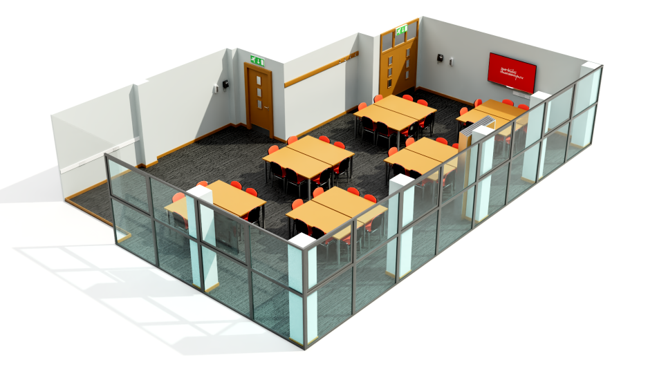 Sophia suite set up in cabaret layout