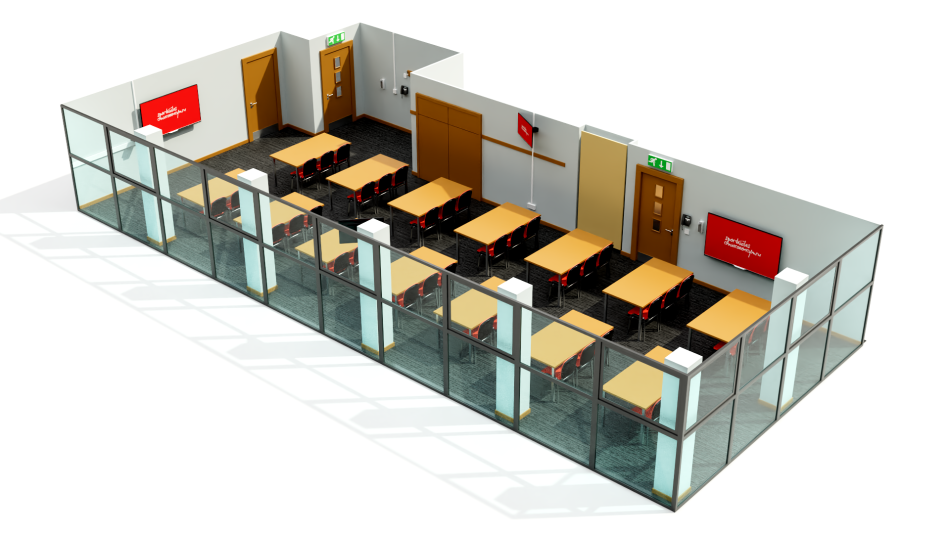 Taff Suite set up in classroom layout