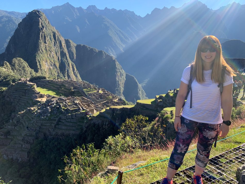 Emma on a mountain
